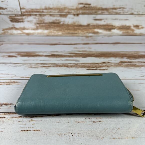 Fossil Liza Slim Leather Bifold Women's Wallet Organizer Clutch - Pre-owned - Picture 2 of 7